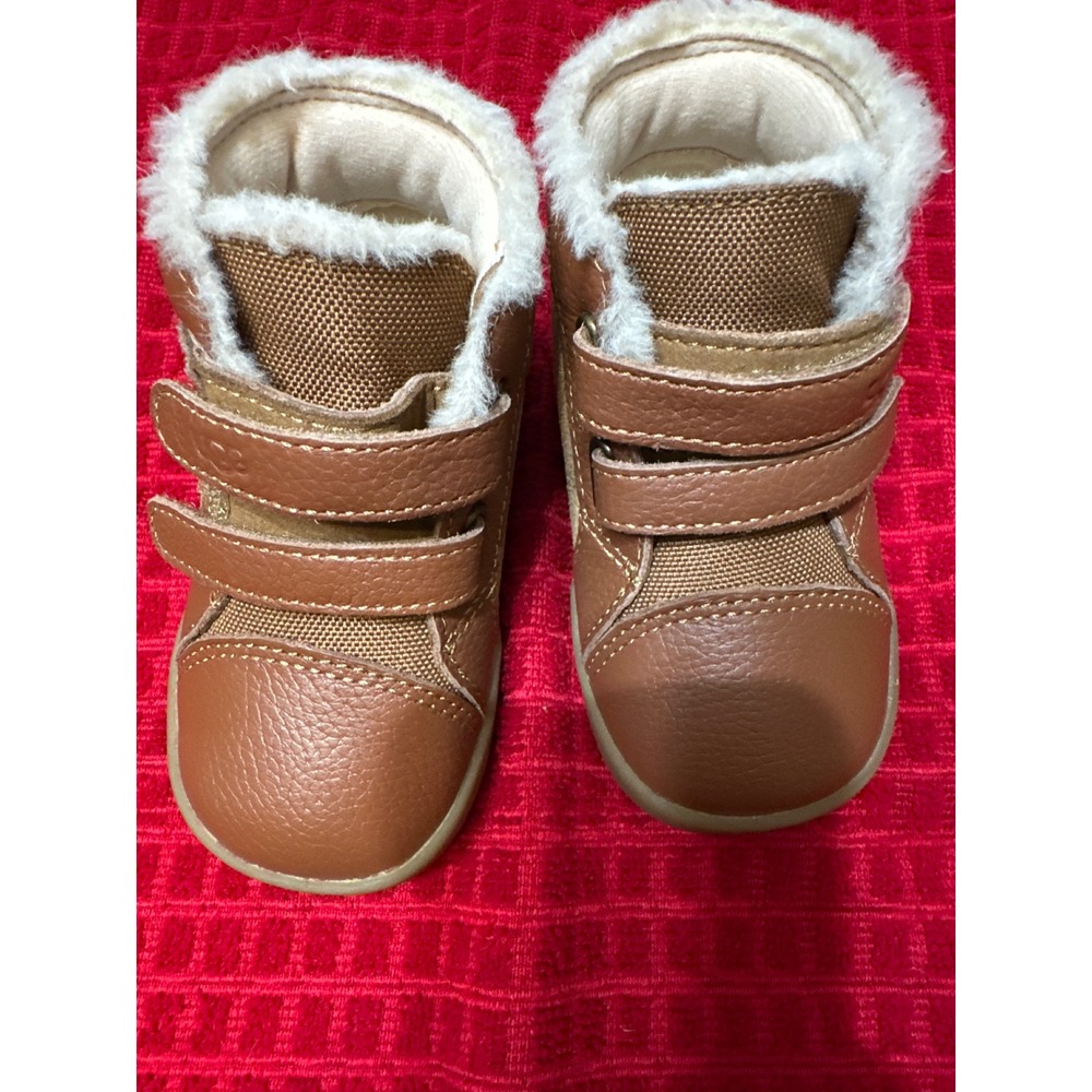 UGG Kids Rennon II Chestnut Leather Suede Boots 1143651I Brown Size 4/5 Infant